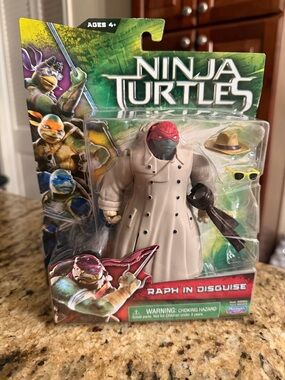 Teenage Mutant Ninja Turtles Raphael Figure Playmates 2014 Raph in Disguise NIB